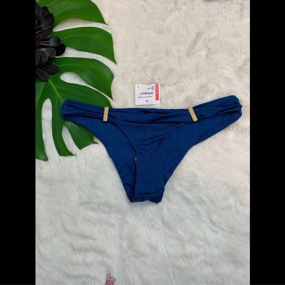 NEW A Che'‎ Balia Brief Bikini Bottom in Ink Blue [SZ Small ] - Picture 2 of 8